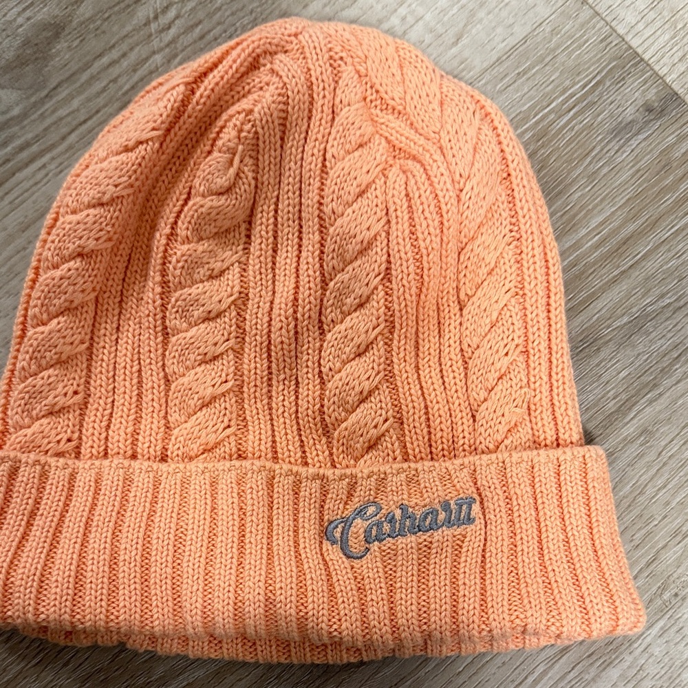 C.C Peach Cable Knit Beanie